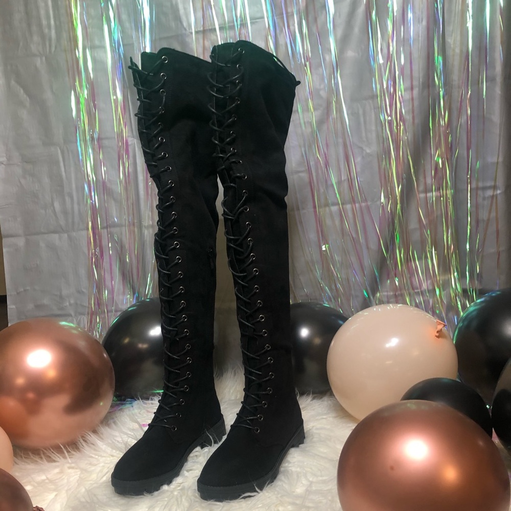 Dolls Kill- View Count Knee High Boots